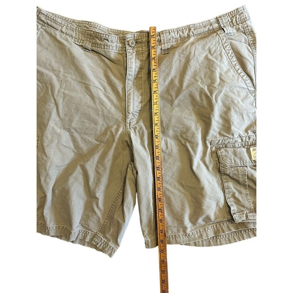 Eddie Bauer Cargo Shorts Mens SZ 42 Beige Tan Cargo Khaki Pocket Outdoor Mens - Picture 3 of 7